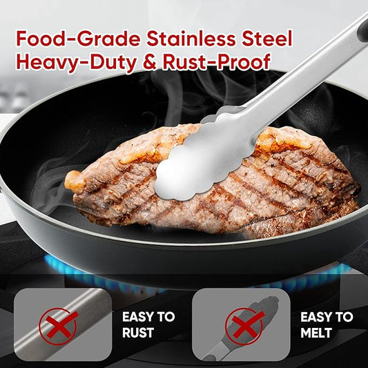 Stainless Steel Tongs Set