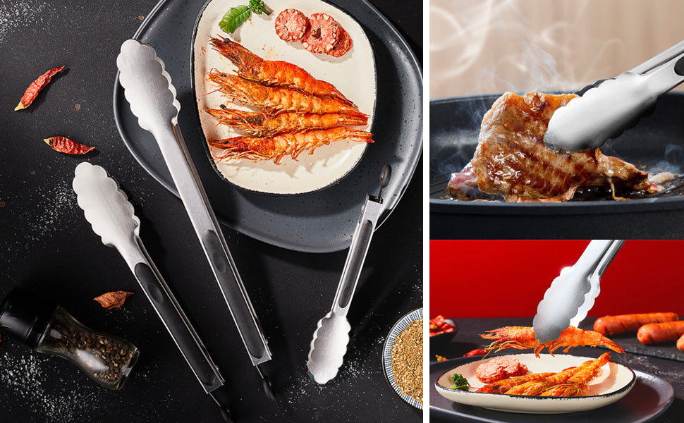 Stainless Steel Tongs Set
